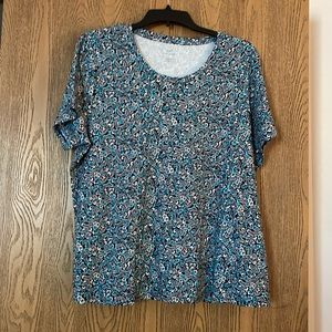 ❤️ J. Jill Floral Ditsy Print Tee 3x